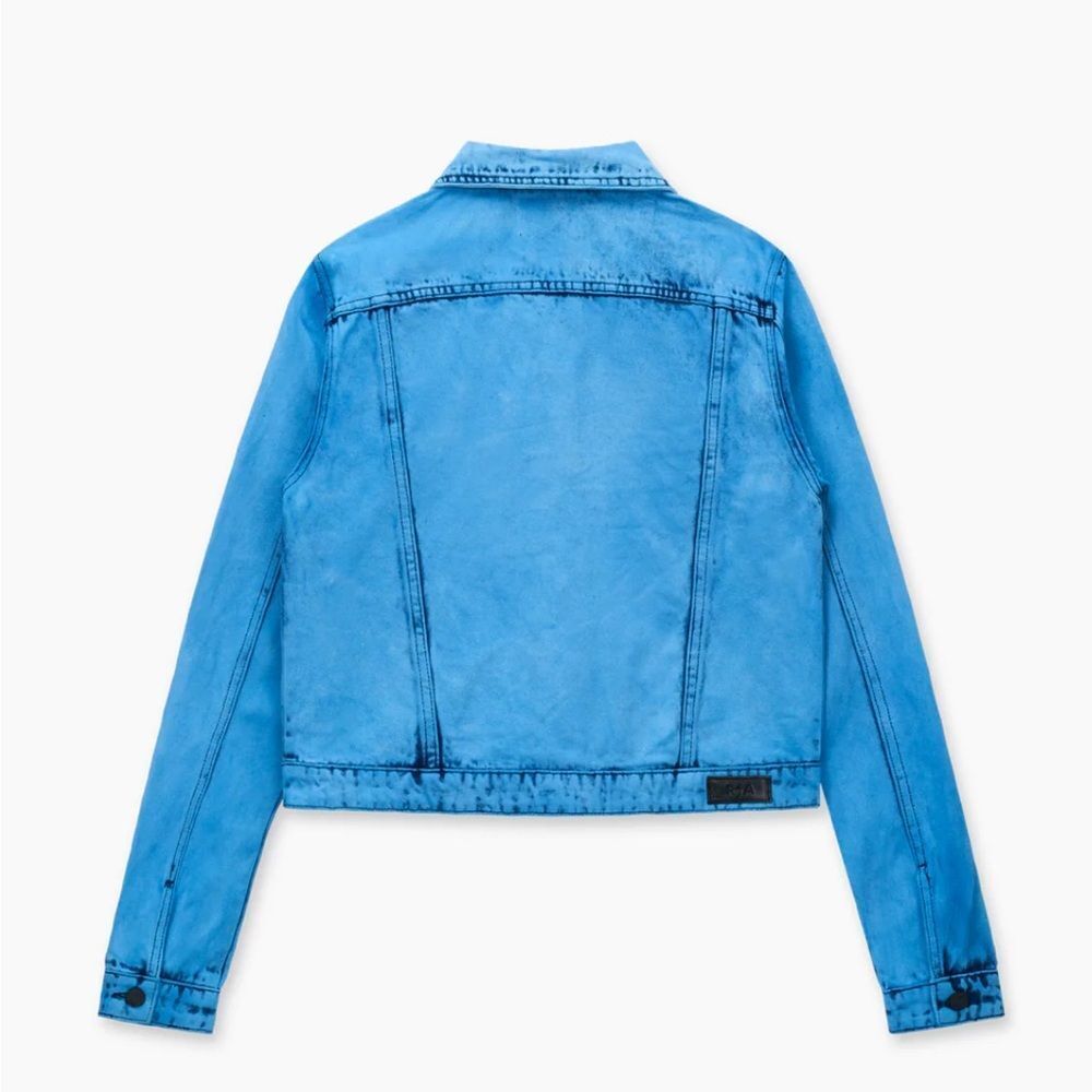 NWT RtA Blue Acid Wash Denim Jacket - Picture 5 of 5